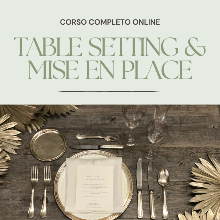 Corso Table Setting & Mise en Place (ONLINE)