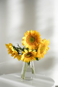 Vaso di girasoli